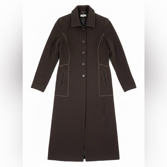 2/$35 Jessica Chocolate Brown Wool Coat - Picture 1 of 3